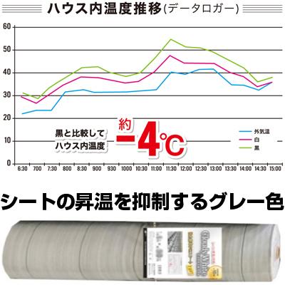 日本マタイ 防草シート 1m 耐候年数約10年 防草クロスシート PRO X 50m クラウディホワイト 白色 反射 太陽光 両面パネル HC10665