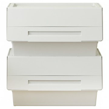 Living&Tree 鵜鶘收納箱  象牙色  2個  大(57 x 46 x 31 cm)