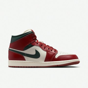 Nike 休閒鞋 Air Jordan 1 Mid 男鞋 紅 綠 中筒 AJ1