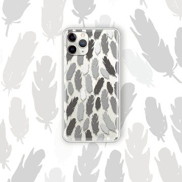 灰階羽滿天 小物剪影系列 支援各品牌手機殼CSAE18