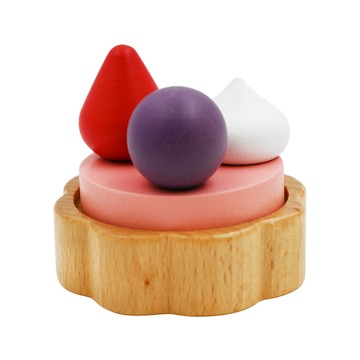 WOODY PUDDY 野苺塔 日本原裝正品天然木材玩具  1個