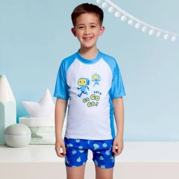 泳之美品牌  男童兩件式短袖泳裝 NO.60778