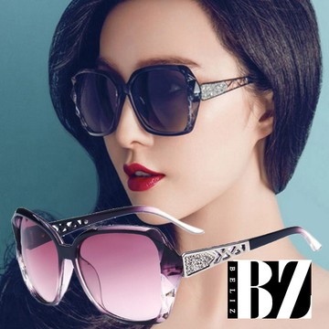 【BeLiz】鑽石菱格＊鏤空雕花漸層墨鏡/顏色可選