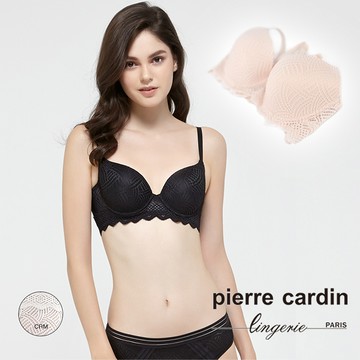 【pierre cardin 皮爾卡登女性內衣】鋼圈一體成型無縫美背U形內衣-米黃-C罩