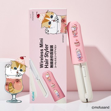 Cattale x Coolean - mofusand 無線迷你直髮夾 - 甜品貓貓