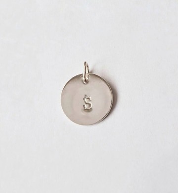 英文字母墜飾（字體：Block體）（Silver925） 專用於可替換式項鍊