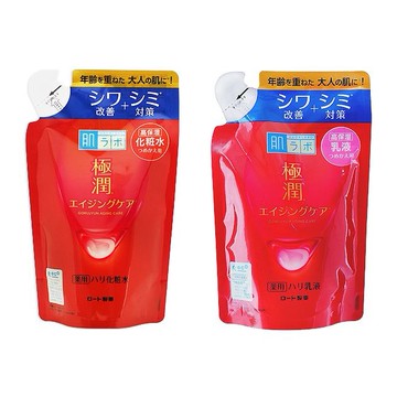ROHTO 肌研~極潤抗皺緊實高機能化粧水(170ml)／乳液(140ml) 補充包 款式可選
