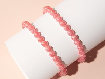 Edith & Jaz • 愛情之石|紅紋手串6mm