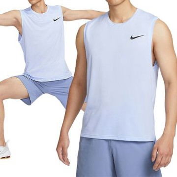 Nike As M Np Df Hpr Dry Top Tank 背心 男款 水藍色 運動 無袖 CZ1185-479