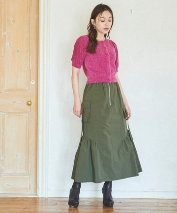 率性工裝魚尾裙(TT437224)
