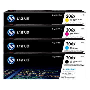 HP 【四色組優惠中】 W2110X+W2111X+W2112X+W2113X 原廠碳粉 適用M283fdw/M255dw/M282