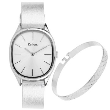 Kelton 凱爾頓錶 Kelton Gift Boxes 優雅橢圓形 時尚腕錶 女錶-9123372-C