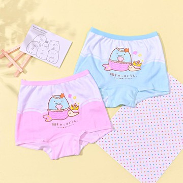 角落小夥伴女童精梳純棉四角褲2入