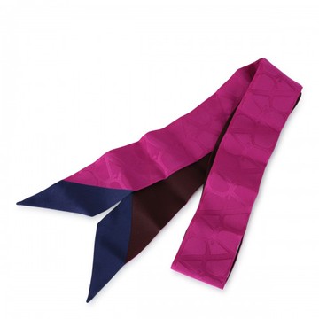 Valentino Garavani - Pink And Blue Silk Scarves Uni