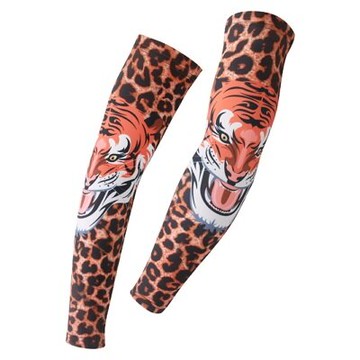 現貨+預購 防曬袖套運動袖套-帥氣老虎印花舒適路跑登山健走自行車袖套臂套73fm66【獨家進口】【米蘭精品】