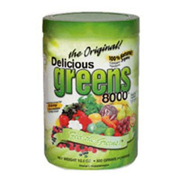 Delicious Greens 8000 Mocha Cafe Flavor 10.6 oz by Greens World Inc