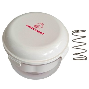 希臘兔博士優格乳清分離器 + 強力彈簧  象牙白  1個