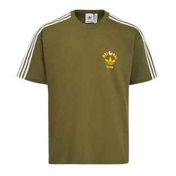 Adidas TW Chicken Tee 男款 女款 綠色 亞規 炸雞排 三葉草 Logo 休閒 短袖 KT4591