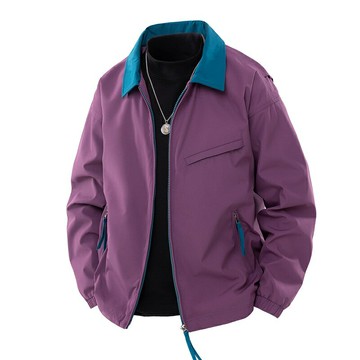 【巴黎精品】現貨+預購 男外套工裝外套戶外休閒夾克-領子多色防風舒適男外套4色a1jm34