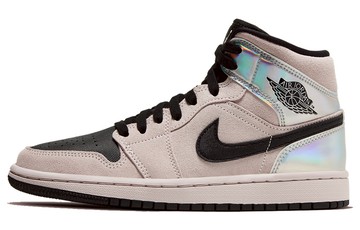 JORDAN 1 MID DIRTY POWDER IRIDESCENT WOMENS