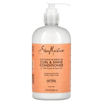 Shea Moisture 椰子&木槿捲髮亮澤護髮乳  1瓶  384ml