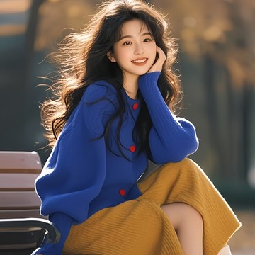 針織開衫顯瘦半身裙時尚洋氣套裝女百搭兩件套裝秋冬新款