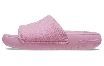 WMNS CROCS CLASSIC TOWEL SLIDES PINK