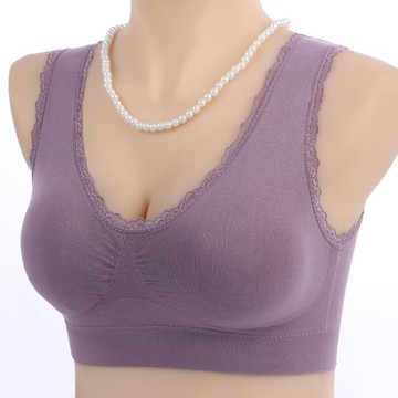 媽媽內衣女文胸中老年人背心式大碼夏季無鋼圈老人運動聚攏薄胸罩