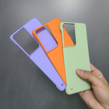 適用于三星s21+手機殼無邊框s21plus半包保護s21ultra磨砂不頂膜