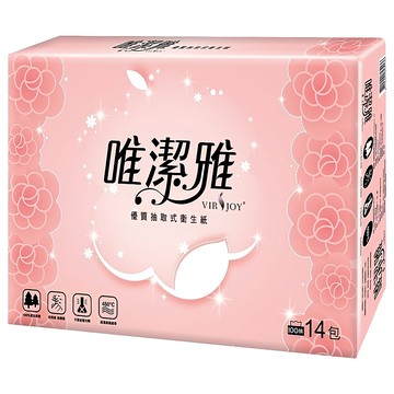 VIRJOY 唯潔雅 抽取式衛生紙 100張  14包  1袋