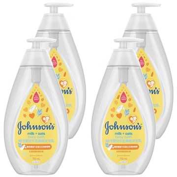 Johnson's 嬌生 嬰兒牛奶燕麥沐浴乳  750ml  4瓶