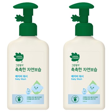GREEN FINGER 綠手指 兒童專用 植萃沐浴乳 320ml 含荷荷巴油、向日葵種籽油、堅果仁油、西班牙橄欖油  2瓶