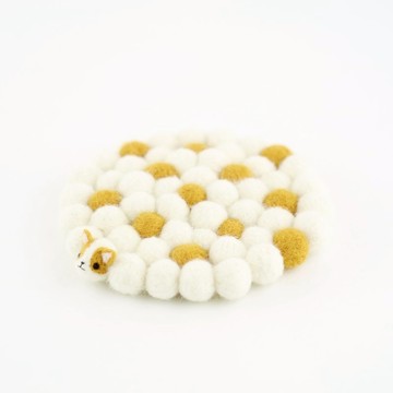 躲貓貓柯基杯墊