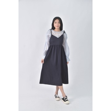 (S) chili kk質感藍色洋裝二手衣