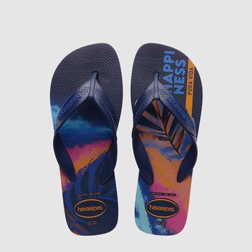 havaianas 哈瓦仕 男款 Surf 寬帶夾腳拖鞋 彩繪 藍色 4000047-3847