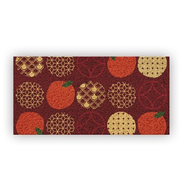 【好物良品】60x120cm_長形款過年新春開運可剪裁玄關絲圈刮泥地墊-開門大桔