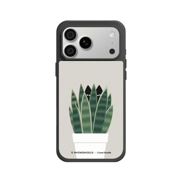 iPhone 18 Pro Max SolidX 黑 - ilovedoodle (Lim Heng Swee) - Cat and Plant - 貓迷藏