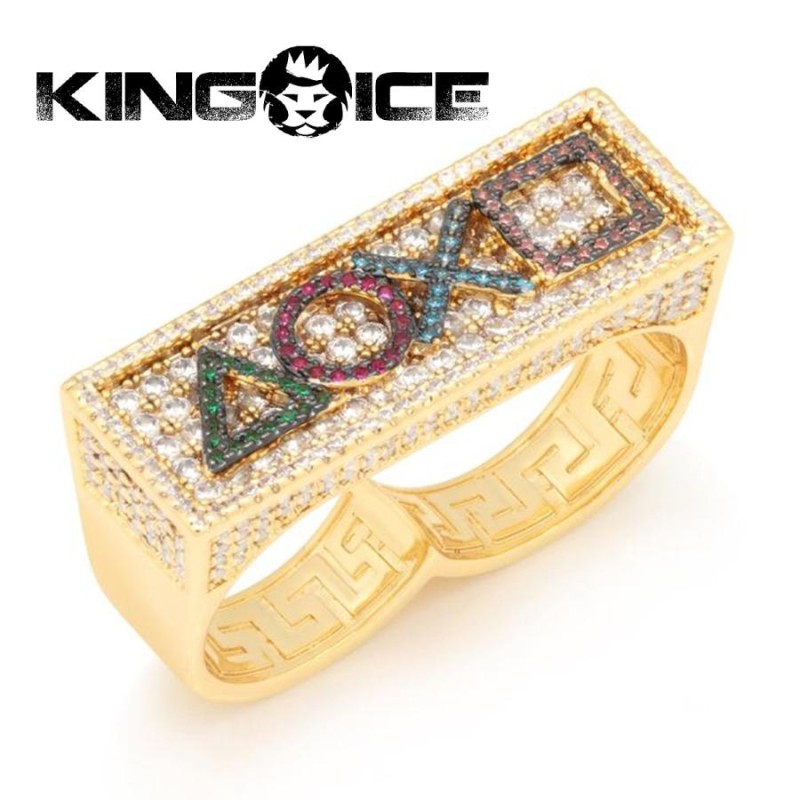 KING ICE キングアイス 指輪 リング PLAYSTATION RING 14kゴールド 金 