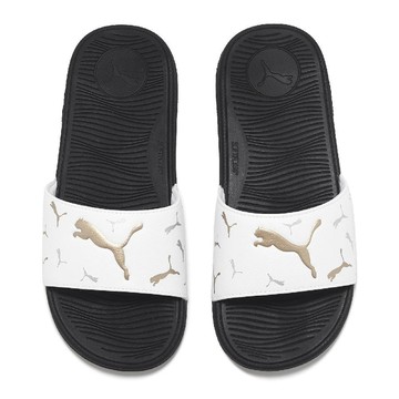 【PUMA】Cool Cat 2.0 Toss Wns Slipper 男鞋 女鞋 拖鞋 白金色-39333805