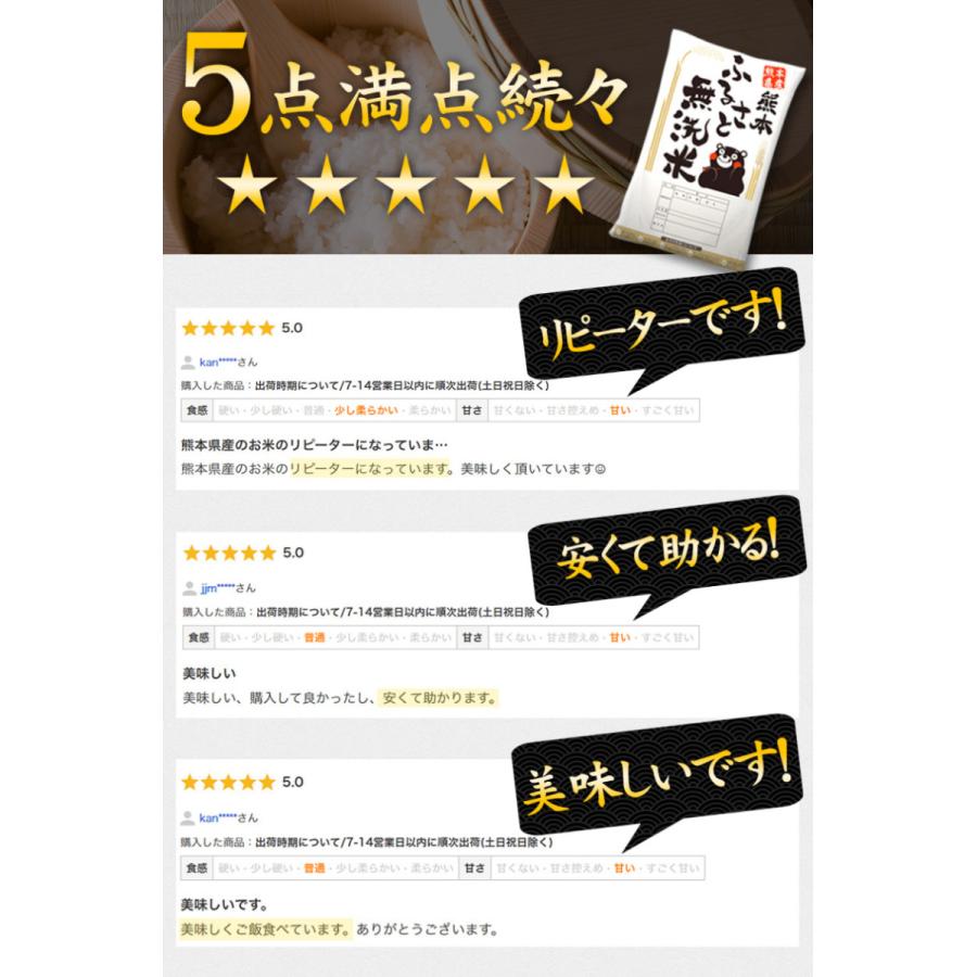 米 10kg 送料無料 無洗米 5kg ×2袋 お米 国産 白米 令和4年産 ブランド米 6割使用 ふるさと無洗米 熊本 7-14営業以内発送予定(土日祝除)