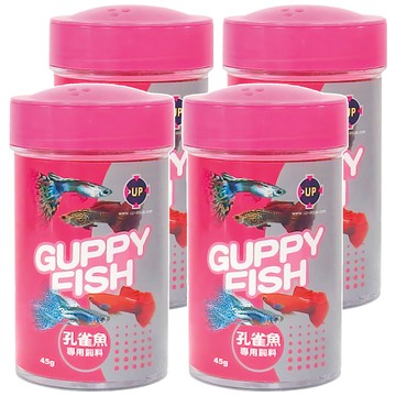 UP AQUA 雅柏 孔雀魚專用飼料 E-228  45g  4罐