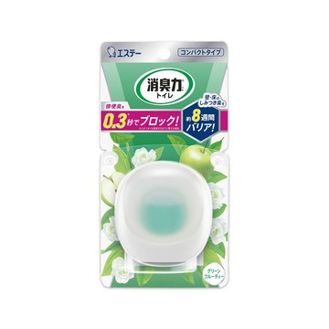 ST 日本消臭力持香約8週浴廁瞬效淨味除臭芳香劑-果香綠6ml/盒(衛浴清潔消臭劑,廁所香氛劑,浴室空氣清新)
