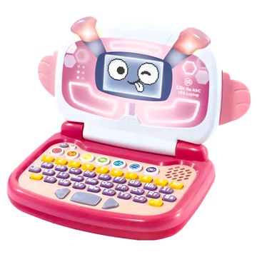 LeapFrog 哈囉小筆電-粉(us版) 兒童益智學習玩具 字母數字啟蒙 互動螢幕 便攜設計  1個  615135
