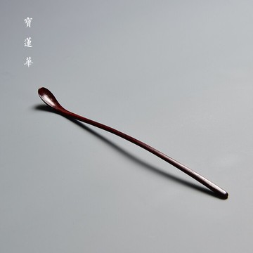 印度小葉紫檀茶撥 手工紅木茶器木茶匙茶勺茶扒茶道君子茶道零配