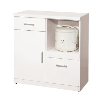 文創集 巴克2.7尺二抽拉盤低餐櫃/收納櫃-81x41x84cm免組