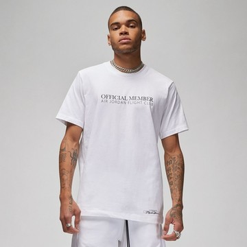 NIKE 上衣 男款 短袖上衣 運動 AS M J FLT MVP SIG SS CREW 白 DX9564-101