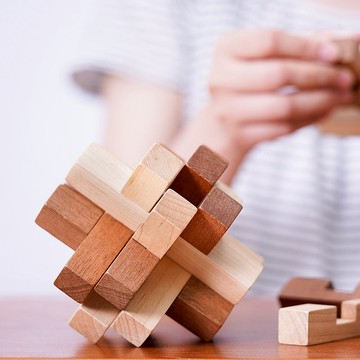 【十二柱魯班鎖】益智玩具 木製桌遊 1250933 | Wooderful life