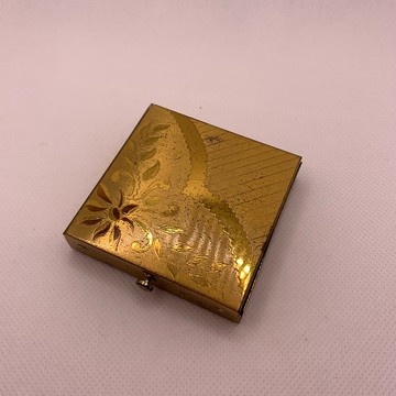 Vintage 1940年代 DORSET Fifth Avenue 刻花粉餅盒