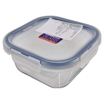 LocknLock 樂扣樂扣 GLASS 耐熱玻璃密封容器 正方形 LLG2001  1個