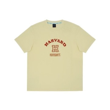 NCAA 短T 卡其 哈佛 印花 基本 短袖 中性 7525101161
